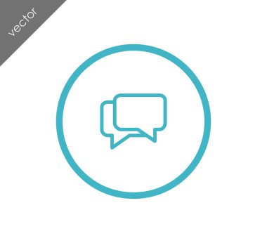 Sohbet simgesi. Yorum simgesi.