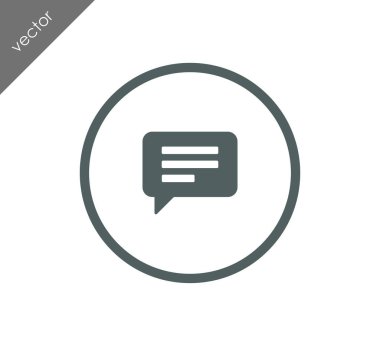 Metin balonu simgesinin