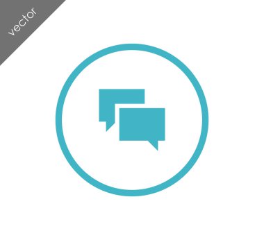 Sohbet simgesi. Yorum simgesi.