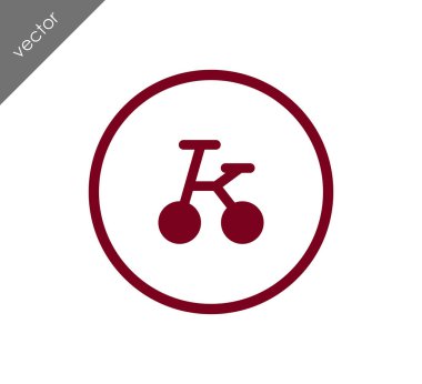 Bisiklet basit simgesi