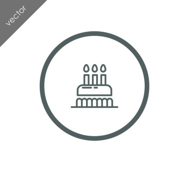 doğum günü pastası simgesi