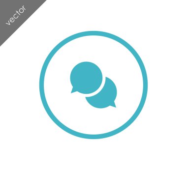 Sohbet simgesi. Yorum simgesi.