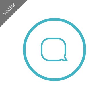 Sohbet simgesi. Yorum simgesi.