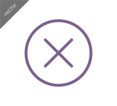 düz simgesini iptal 