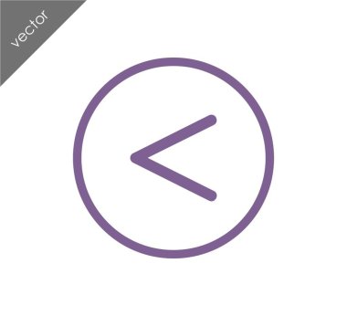 sol navigasyon ok simgesi