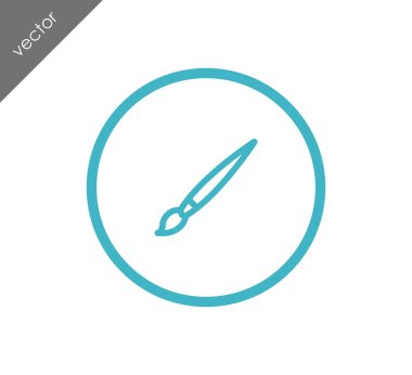 Düz fırça simgesini