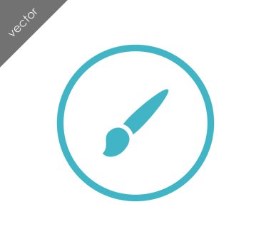 Düz fırça simgesini