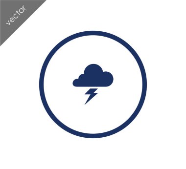 Yıldırım bulut simgesi
