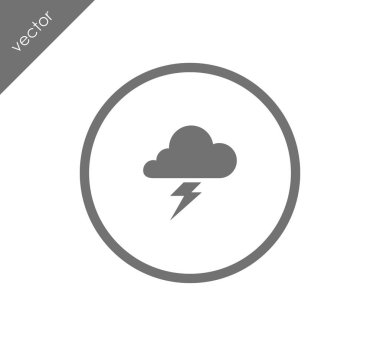 Yıldırım bulut simgesi
