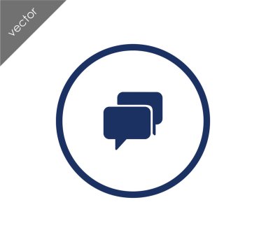 Görüşme düz simgesi