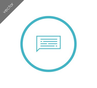 Sohbet simgesi. Yorum simgesi.