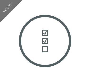 onay işareti simgesi.