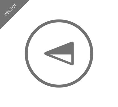 sol navigasyon ok simgesi