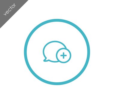 Sohbet simgesi. Yorum simgesi.