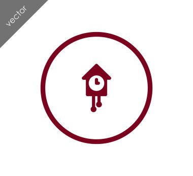 Duvar kuş Saat simgesi