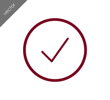 onay işareti simgesi 