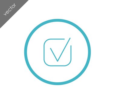 onay işareti simgesi.