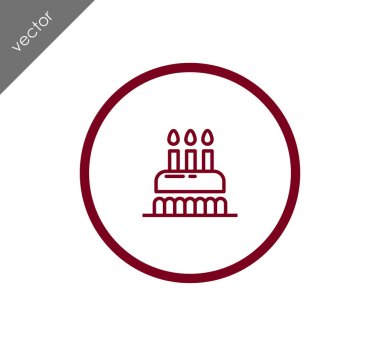 doğum günü pastası simgesi