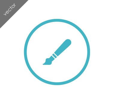 Düz fırça simgesini