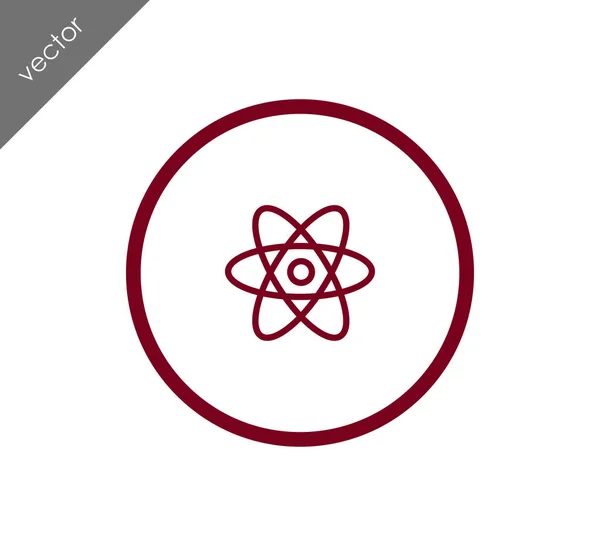 Atom science icon — Stock Vector