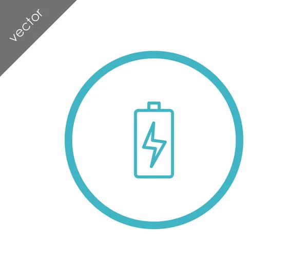 Icono símbolo de batería — Vector de stock