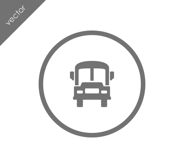 Ícone de autocarro de passageiros — Vetor de Stock