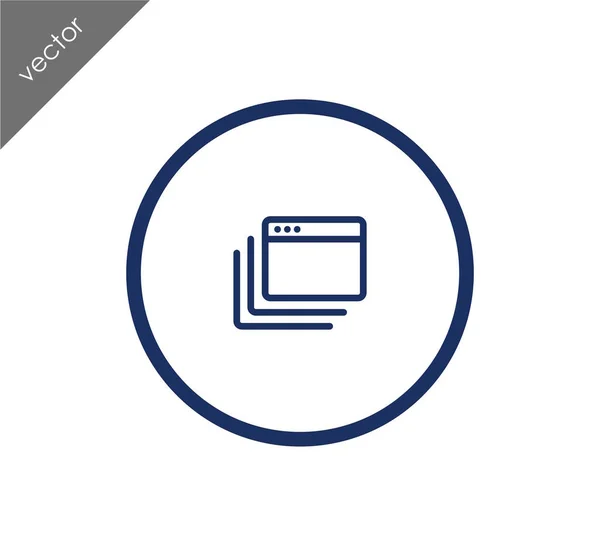 Navegador icono simple — Vector de stock