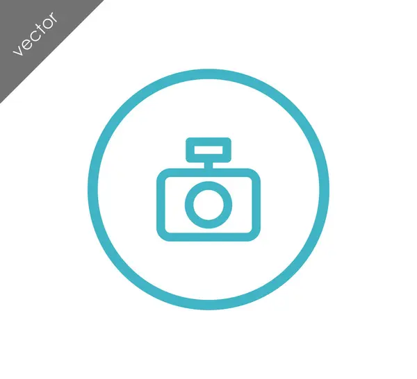 Foto camera pictogram — Stockvector