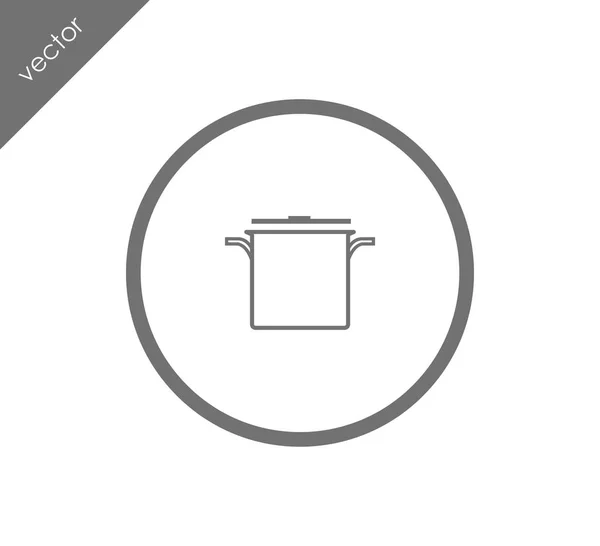 Casserole web icon — Stock Vector