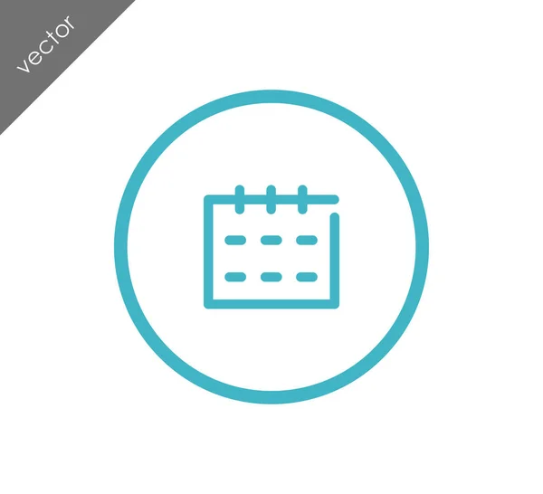 Calendario Icono plano — Vector de stock