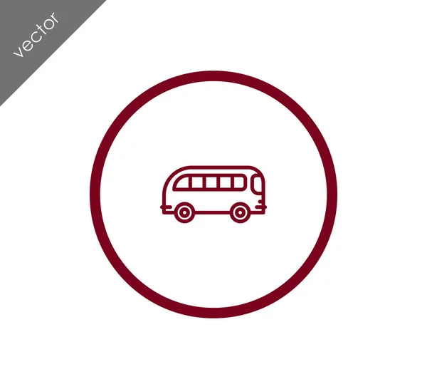 Знак пассажирского автобуса — стоковый вектор