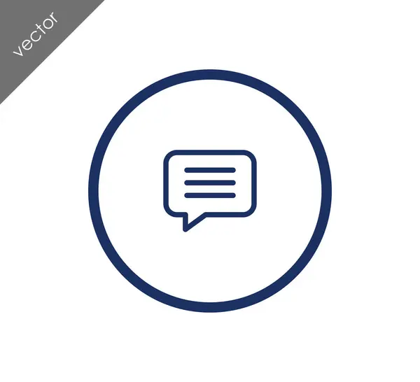 Text bubble icon — Stock Vector