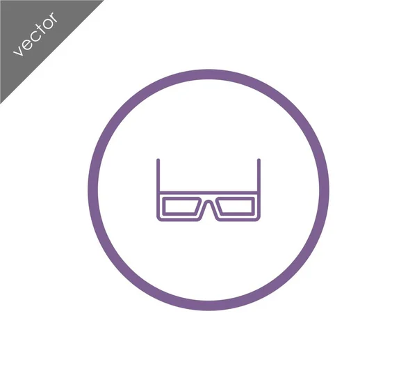 3D-s szemüveg illusztráció — Stock Vector