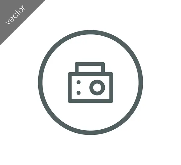 Icono de cámara fotográfica — Vector de stock