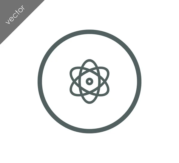 Atom science icon — Stock Vector