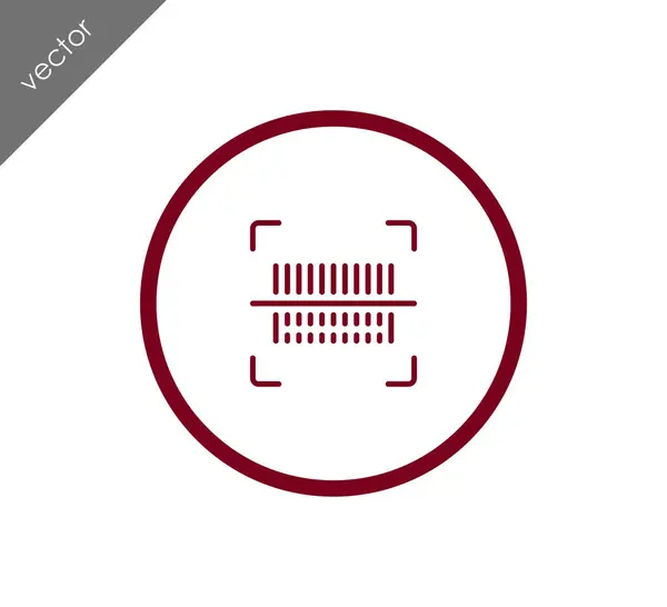 Icono de código de barras — Vector de stock