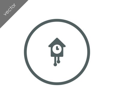 Duvar kuş Saat simgesi