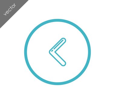 sol navigasyon ok simgesi