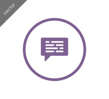 Metin balonu simgesinin