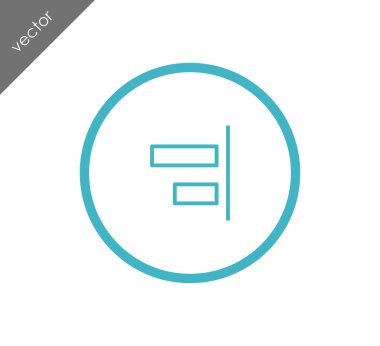 Yatay hizalama nesneleri sağ