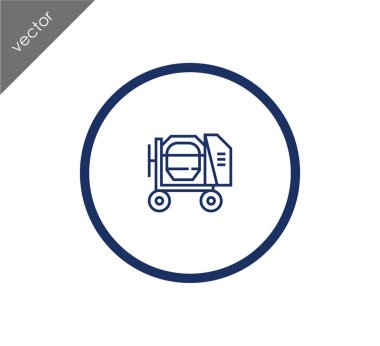 Beton karıştırıcı simgesini 