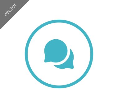 Sohbet simgesi. Yorum simgesi.