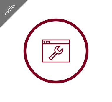 Web sayfası ayarları simgesi