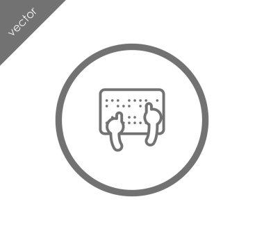 Braille makine simgesi