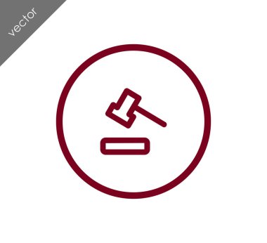 açık artırma çekiç simgesi