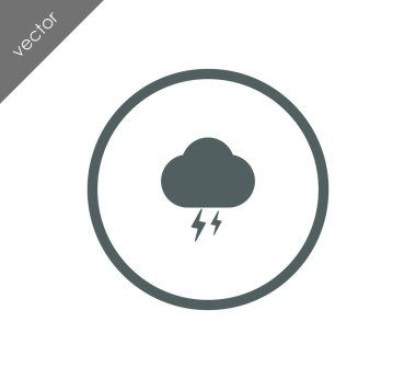 Fırtına bulutu simgesi