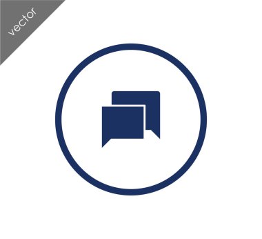 Görüşme düz simgesi