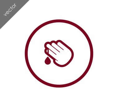 yaralı parmak simgesi