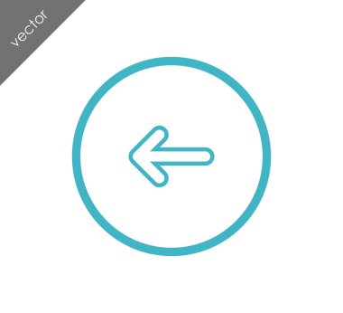 sol navigasyon ok simgesi