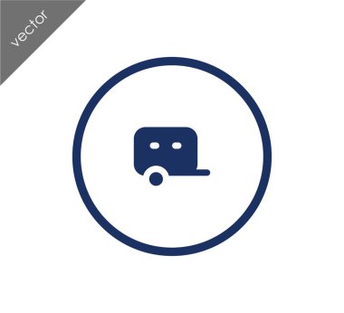 Karavan basit simgesi